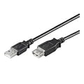 BIGtec 1m USB Verl�ngerung Verbindungskabel A/A schwarz A Stecker - A Buchse ST/BU A(M)-A(F) doppelt geschirmt zum verl�ngern vorhandener USB Kabel