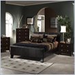 Hillsdale Brookland Dark Brown Leather Upholstered Bed 5 Piece Bedroom Set Review