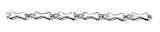 Sterling Silver 9inch Solid Polished Bone Link Anklet - 9 inch