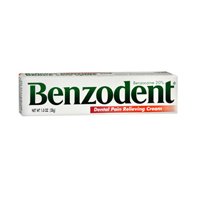 Benzodent Benzodent Dental Pain Relieving Cream, 1 oz (Pack of 2)