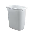 Rubbermaid 295300WHT WHT 6 Quart Oval Vanity Wastebasket - White - Case of 6