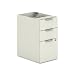 Voi Box/Box/File Support Pedestal, 16w x 20d x 28-1/2h, Silver Mesh