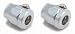 Search Our Specialty Mall : Magna-Clamp Fuel Line Fitting 5/16 in. ID Hose 6AN Quantity 2 Chrome