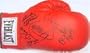 Middleweight Champions autographed Boxing Glove. Signed by: Marvelous Marvin Hagler, Vito Antuofermo, Gene Fullmer, Carmen Basilio & Emile Griffith