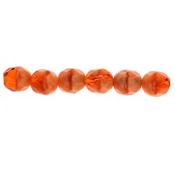 7" Round Cream Marble Bead Strand, 8mm
