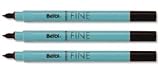 Berol Colour Fine Pen with Washable Ink 0.6mm Line Black Ref S0376300 [Wallet 12]