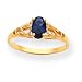 Genuine IceCarats Designer Jewelry Gift 14K Synthetic Sapphire Spinel Ring Size 5.00