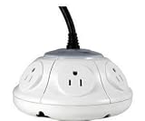ezSpace UFO Surge Protector - White (UFO-SP6A-TN)