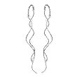 High-Polished Plated SS 925 Earrings, Weight: 4.00gm