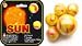 Mega Marbles - SUN MARBLES NET (1 Shooter Marble, 24 Player Marbles & 2 Display Rings)