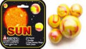 Childrens Toyshop  Toys : Mega Marbles - Sun Marbles Net (1 Shooter Marble, 24 Player Marbles & 2 Display Rings)