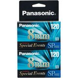 Standard-Grade 8mm Videocassette - 2 Pack Blister