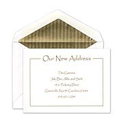 Our Address Flat Card Moving Announcements