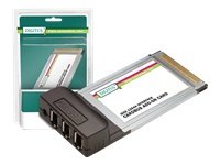 DIGITUS PCMCIA Cardbus zu IEEE1394 Karte 3xFirewire400  32bit 3xIEEE1394F 1xPower Jack ohn Preisvergleich