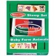 MELISSA & DOUG BABY FARM ANIMALS STAMP SET