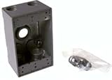 5331-0 - RACO single-gang box weatherproof 5 3/4'' outlets