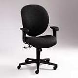 HON 7622BW90T Unanimous Mid Back Task Chair, 7600 Series, Adjustable Arms, Curfew Navy Fabric, Black
