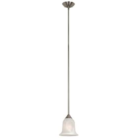 Hardware House 543892 Saturn 6-1/2-Inch by 48-Inch Ceiling Lighting Fixture Pendant Satin Nickel