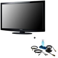 Panasonic TC-L42U22 42 inch Viera Plasma Full HDTV,1080p, with Basic Accessory Kit (2 HDMI Cables, 1 RGB Cable, 1 Audio Cable, Plasma / LCD Clean Kit)