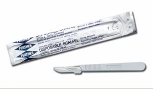 Feather® Sterile Scalpels, 20EA/BX, Scalpel, Disposable #21