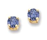 14k 4mm Tanzanite earring XE71T