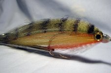Merrimack River Flies Perch Streamer Fly Extra Large Size 6/0