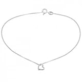 Sterling Silver Heart Anklet