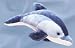 Aqua Dolphin Extra Small Fuzzy Town Plush