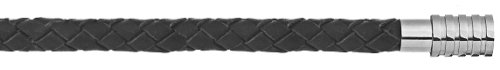 Men's jewellery by Aagaard black leather bracelet 