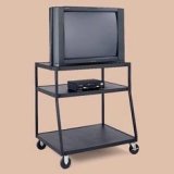 Bretford Wide-Body BBUL4440-P5 - Cart for TV and VCR - steel - black - screen size: up to 40"