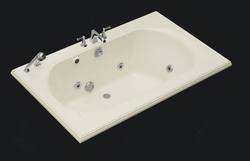 Kohler Memoirs 5.5 Foot Drop In Jetted Tub with Center Drain White - K-1170-HC-0