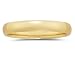 4 mm Plain Domed Comfort-Fit Men's Wedding Band in 14k Yellow Gold