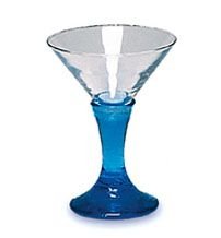 Recycled Martini Glass (Cobalt)