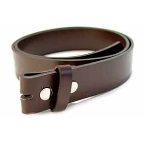 BELTMASTERS� MENS Ladies BROWN LEATHER BELT FOR BUCKLES 30 TO 44 MADE IN THE USA