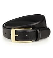 Coated Leather Faux Lizard Skin Design Belt