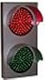 SIGNALTECH LED Red Green Double Light Indicator-Direct-View Sign (TCL),14"H x 7"W x 2 1/2"D