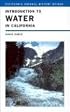 Introduction to Water in California (California Natural History Guides, 76)