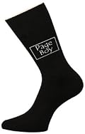 Page Boy Luxury Black Cotton Wedding Socks Favour Gift Small Child 9-12