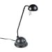 Electrix Illumination 7250-BK Halogen Desk Lamp with Light Diffusing Dome Shade, 22 Reach, Matte Black