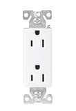 Cooper Wiring Aspire Dupl Recept White Satin 9505WS