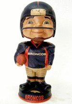 Denver Broncos Retro / Vintage Bobble Head Doll from Forever Collectibles