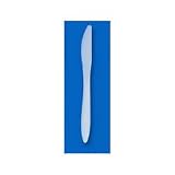 Style Setter Medium Weight Polypropylene White Cutlery Knife (K6BWDART)