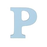 8-Inch Wall Hanging Wood Letter P Sky