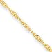 Jewelry : 14k 2.10mm Singapore Anklet - 10 Inch