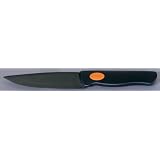4 FRUIT KNIFE: BLACK HANDLE BLACK BLADE, SS-1308 by StealStreet