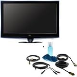 LG 47LH90 47 Full HD LED Backlit LCD TV, 1080p with Basic Accessory Kit (2 HDMI Cables, 1 RGB Cable, 1 Audio Cable, Plasma / LCD Clean Kit)