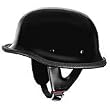 Image of German Helmets - DOT German Motorcycle Helmet 115 Black
