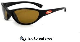 SOS Belize Scuba Dive Optics Black Polarized Sunglasses - Amber Lens Color