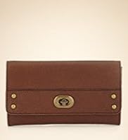 Leather Turn Lock Rambler Purse