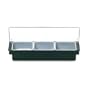 Rubbermaid-Black Condiment Dispensers; 3 1 Quart Inserts (2891BK) Category: Material Transport